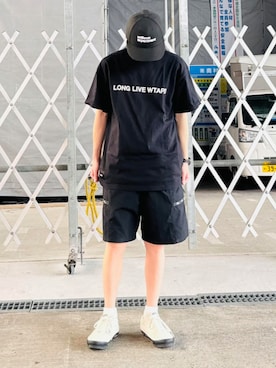 「WTAPS（ダブルタップス）のアイテム（トップス）」を使った、𝒑𝒋 𝒂𝒏𝒅 𝒆𝒄さん（メンズ・168cm）の夏コーディネート