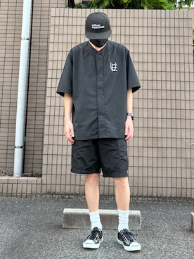 「uniform experiment（ユニフォームエクスペリメント）のアイテム」を使った、𝒑𝒋 𝒂𝒏𝒅 𝒆𝒄さん（メンズ・168cm）の夏コーディネート