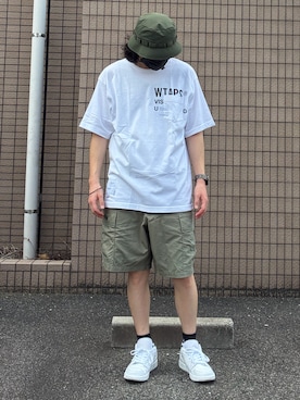 「WTAPS（ダブルタップス）のアイテム（トップス）」を使った、𝒑𝒋 𝒂𝒏𝒅 𝒆𝒄さん（メンズ・168cm）の夏コーディネート