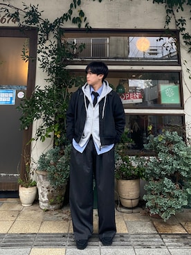 「アイテム（フォーマルスーツ/小物）」を使った、しょうあさん（メンズ・167cm）の冬コーディネート