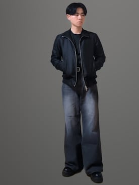 「UNITED ARROWS（ユナイテッドアローズ）のアイテム（ブルゾン）」を使った、Kさん（メンズ・164cm）の冬コーディネート