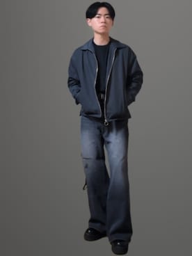 「RAGEBLUE（レイジブルー）のアイテム（ブルゾン）」を使った、かっとみさん（メンズ・164cm）の冬コーディネート