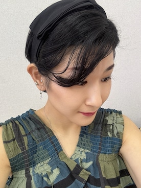 「アイテム（カチューシャ）」を使った、geckoさん（レディース・154cm）の夏コーディネート