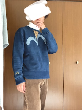 「eb's（エビス）のアイテム」を使った、iz7911さん（メンズ・167cm）の秋コーディネート