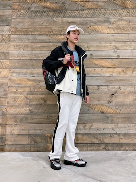 「DIESEL（ディーゼル）のアイテム（ブルゾン）」を使った、KAKERUさん（メンズ・175cm）の春コーディネート