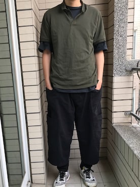 「MUSE（ミューズ）のアイテム」を使った、Ivano Shiehさん（メンズ・178cm）の夏コーディネート