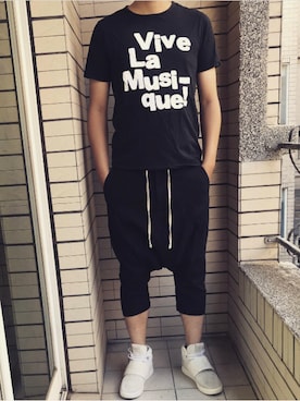 「SPORT B.のアイテム」を使った、Ivano Shiehさん（メンズ・178cm）の夏コーディネート