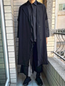 「MM6 Maison Margiela（ｴﾑｴﾑｼｯｸｽ ﾒｿﾞﾝ ﾏﾙｼﾞｪﾗ）のアイテム（トップス）」を使った、Ivano Shiehさん（メンズ・178cm）の秋コーディネート