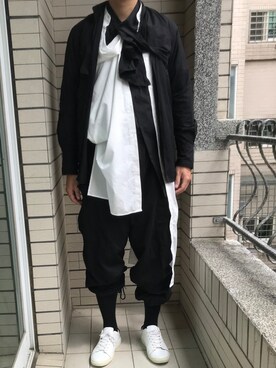 「SPORT B.のアイテム」を使った、Ivano Shiehさん（メンズ・178cm）の夏コーディネート