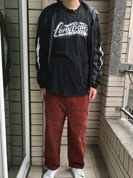 「SPORT B.のアイテム」を使った、Ivano Shiehさん（メンズ・178cm）の春コーディネート