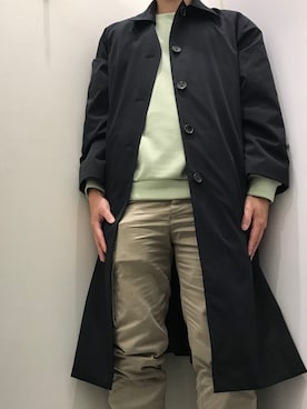 「SISLEY（シスレー）のアイテム（パンツ）」を使った、Ivano Shiehさん（メンズ・178cm）の冬コーディネート