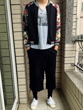 「SPORT B.のアイテム」を使った、Ivano Shiehさん（メンズ・178cm）の冬コーディネート