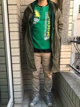 「SISLEY（シスレー）のアイテム」を使った、Ivano Shiehさん（メンズ・178cm）の秋コーディネート