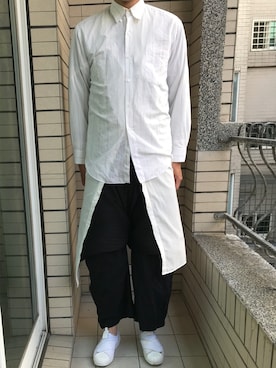 「MUSE（ミューズ）のアイテム」を使った、Ivano Shiehさん（メンズ・178cm）の夏コーディネート