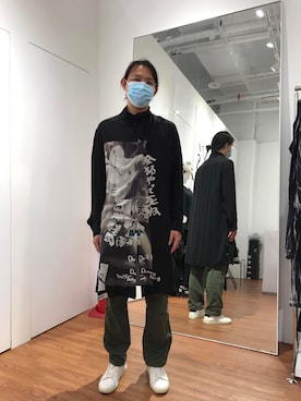 「SPORT B.のアイテム」を使った、Ivano Shiehさん（メンズ・178cm）の夏コーディネート