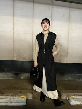 「classicalelf（クラシカルエルフ）のアイテム（その他アウター）」を使った、うさん（レディース・162cm）の春コーディネート