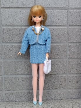 「アイテム（セットアップ）」を使った、やんちゃっちゃんさん（レディース・165cm）の秋コーディネート