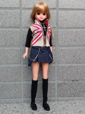 「アイテム（ローファー）」を使った、やんちゃっちゃんさん（レディース・165cm・10代）の冬コーディネート