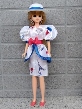 「アイテム（ワンピース/ドレス）」を使った、やんちゃっちゃんさん（レディース・165cm）の夏コーディネート