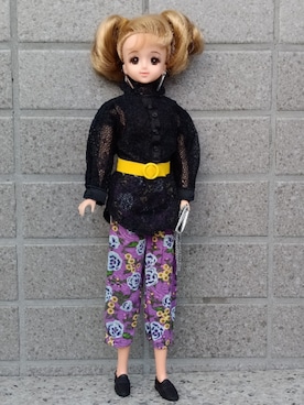 「TAKARAのアイテム（ローファー、ブラック系）」を使った、やんちゃっちゃんさん（レディース・165cm）の春コーディネート