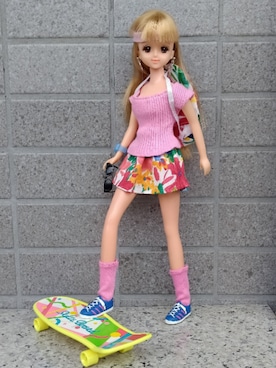 「スケートボード」｜やんちゃっちゃんさん（レディース・165cm）の夏コーディネート