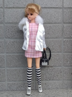 「アイテム（ダウンジャケット/コート）」を使った、やんちゃっちゃんさん（レディース・165cm・10代）の秋コーディネート