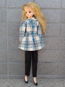 「アイテム（チュニック）」を使った、やんちゃっちゃんさん（レディース・165cm・10代）の秋コーディネート