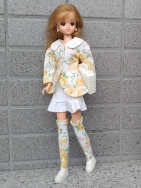 「TAKARAのアイテム（ソックス/靴下、イエロー系）」を使った、やんちゃっちゃんさん（レディース・165cm）の春コーディネート