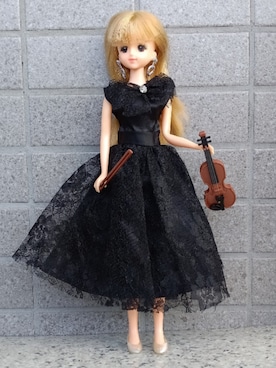 「黒」｜「アイテム（セットアップ）」を使った、やんちゃっちゃんさん（レディース・165cm）の秋コーディネート