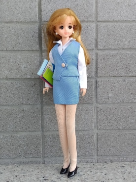 「アイテム（セットアップ）」を使った、やんちゃっちゃんさん（レディース・165cm）の冬コーディネート