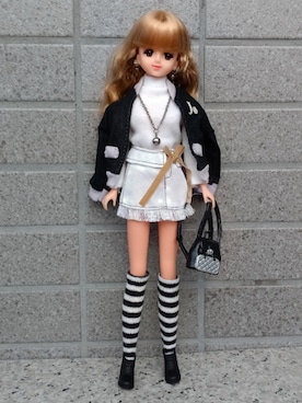 「アイテム（レインシューズ）」を使った、やんちゃっちゃんさん（レディース・165cm）の冬コーディネート