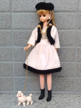 「TAKARA 1988年 プードルクラブのアイテム（セットアップ、ピンク系）」を使った、やんちゃっちゃんさん（レディース・165cm）の春コーディネート