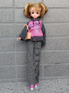 「アイテム（スウェット）」を使った、やんちゃっちゃんさん（レディース・165cm・10代）の冬コーディネート