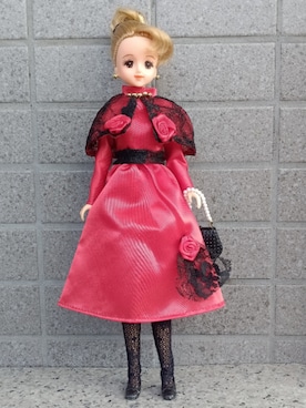 「アイテム（ドレス）」を使った、やんちゃっちゃんさん（レディース・165cm）の秋コーディネート