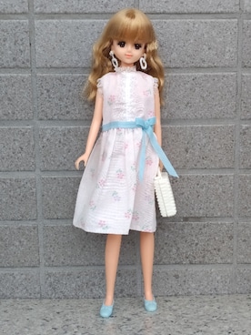 「アイテム（パンプス、ブルー系）」を使った、やんちゃっちゃんさん（レディース・165cm）の夏コーディネート