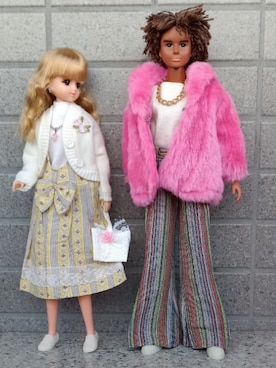 「チェーンネックレス」｜やんちゃっちゃんさん（レディース・165cm）の冬コーディネート