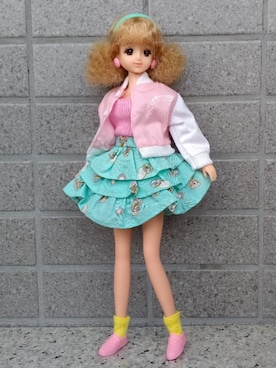「アイテム（アクセサリー、ピンク系）」を使った、やんちゃっちゃんさん（レディース・165cm）の秋コーディネート
