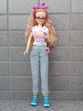 「アイテム（トラベルグッズ）」を使った、やんちゃっちゃんさん（レディース・165cm）の秋コーディネート