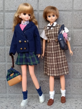 「Handmade（ハンドメイド）のアイテム（ワンピース/ドレス）」を使った、やんちゃっちゃんさん（レディース・165cm）の春コーディネート