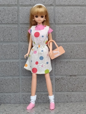 「アイテム（カチューシャ）」を使った、やんちゃっちゃんさん（レディース・165cm）の夏コーディネート