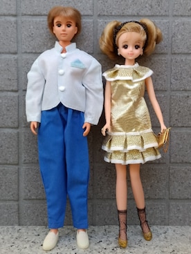 「Handmade（ハンドメイド）のアイテム（ワンピース/ドレス）」を使った、やんちゃっちゃんさん（レディース・165cm）の冬コーディネート