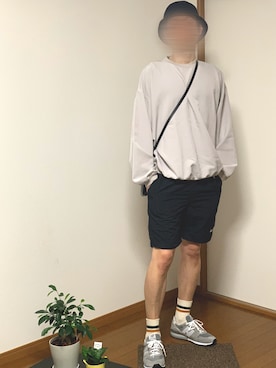 「JUNRED（ジュンレッド）のアイテム（スウェット）」を使った、tomsnowさん（メンズ・178cm）の春コーディネート
