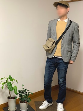 「anello（アネロ）のアイテム」を使った、tomsnowさん（メンズ・178cm）の春コーディネート