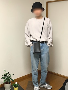 「JUNRED（ジュンレッド）のアイテム（スウェット）」を使った、tomsnowさん（メンズ・178cm）の春コーディネート