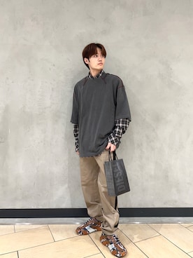 「テラスモール湘南」｜「アイテム（シューズ）」を使った、SHOTAさん（メンズ・173cm）の秋コーディネート