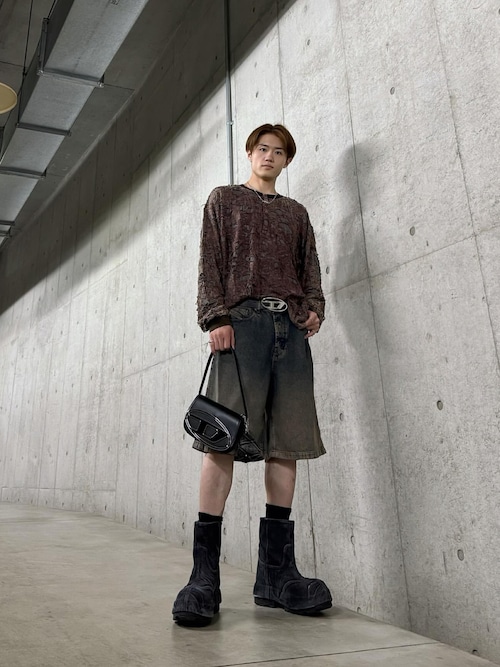 DIESEL ベルト B-1DR W ブラック　サイズ80 B-1DR Woman: leather Belt with silver D logo buckle | Diesel