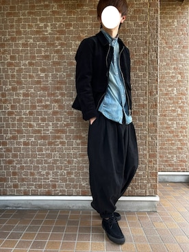 「ごきげんウィーク」｜「アイテム（モカシン/デッキシューズ）」を使った、みくさん（メンズ・174cm）の春コーディネート