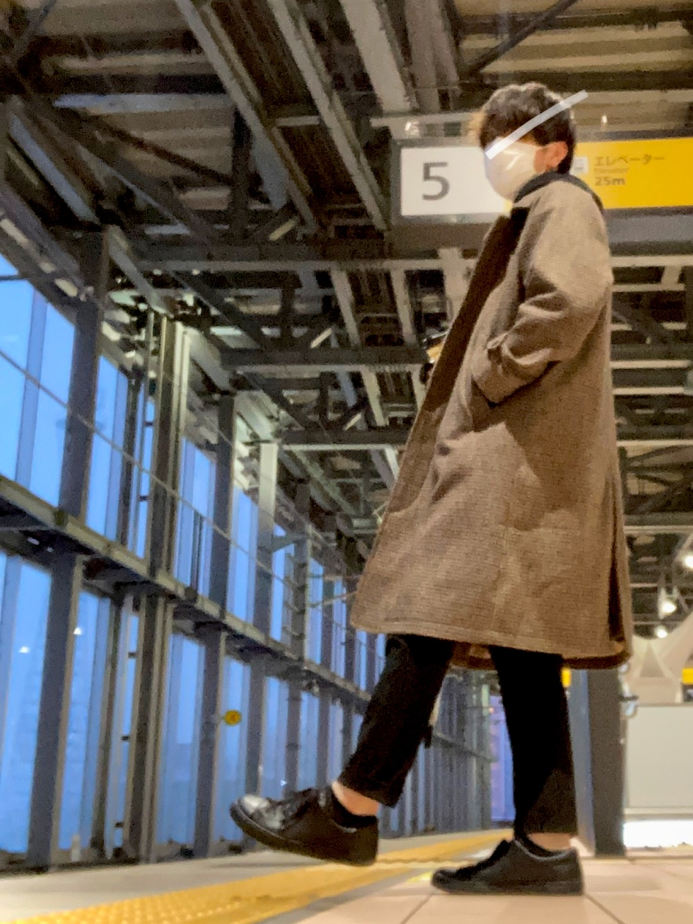 ＜monkey time＞ MLTN STN COAT/ステンカラ―コート monkey time＞ CHECK MELTON SOUTIEN COLLAR COAT/ステンカラ