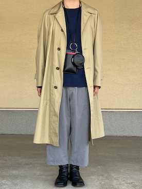 「alfredoBANNISTER（アルフレッドバニスター）のアイテム（ブーツ）」を使った、Yasさん（メンズ・170cm）の春コーディネート