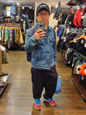 「アイテム（デニムジャケット）」を使った、だいすけさん（メンズ・157cm・40代）の冬コーディネート